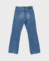 Vintage 1990s Silver Low Rise Bootcut Denim Jeans - W29 L31