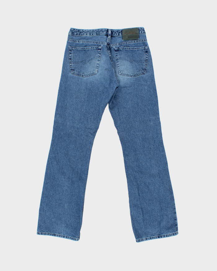 Vintage 1990s Silver Low Rise Bootcut Denim Jeans - W29 L31