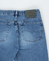 Vintage 1990s Silver Low Rise Bootcut Denim Jeans - W29 L31