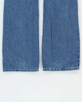 Vintage 1990s Silver Low Rise Bootcut Denim Jeans - W29 L31