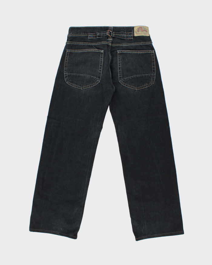 Vintage 2006 Evisu x Puma True Love Wide Leg Cinch Back Denim Jeans - W33 L30