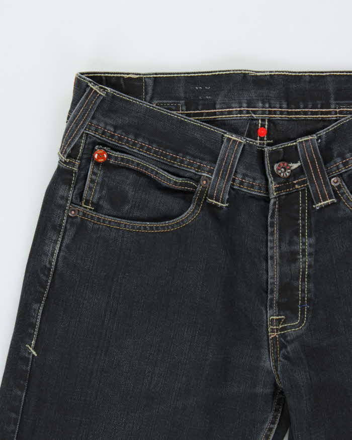 Vintage 2006 Evisu x Puma True Love Wide Leg Cinch Back Denim Jeans - W33 L30