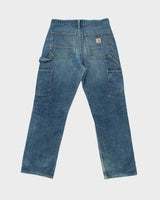 Vintage Carhartt Double Knee Distressed Denim Relaxed Straight Leg Carpenter Jeans - W30 L30