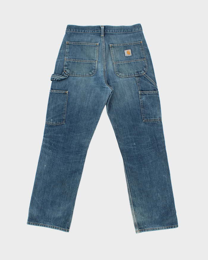 Vintage Carhartt Double Knee Distressed Denim Relaxed Straight Leg Carpenter Jeans - W30 L30