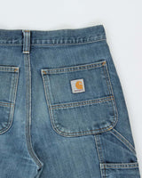 Vintage Carhartt Double Knee Distressed Denim Relaxed Straight Leg Carpenter Jeans - W30 L30