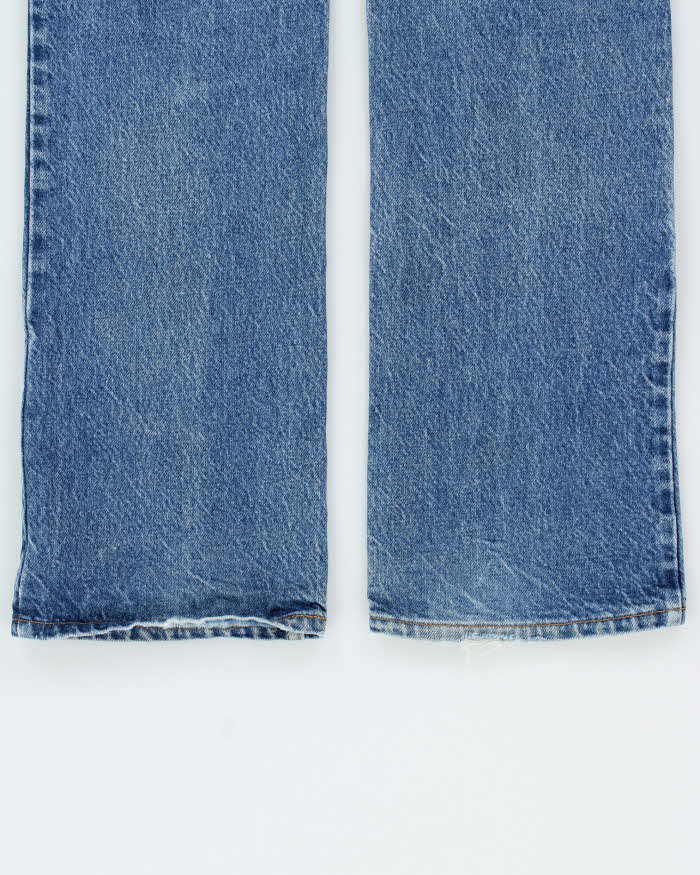 Vintage 1993 Levi's 517 Orange Tab Red Batwing Made In USA Denim Bootcut Jeans - W31 L32