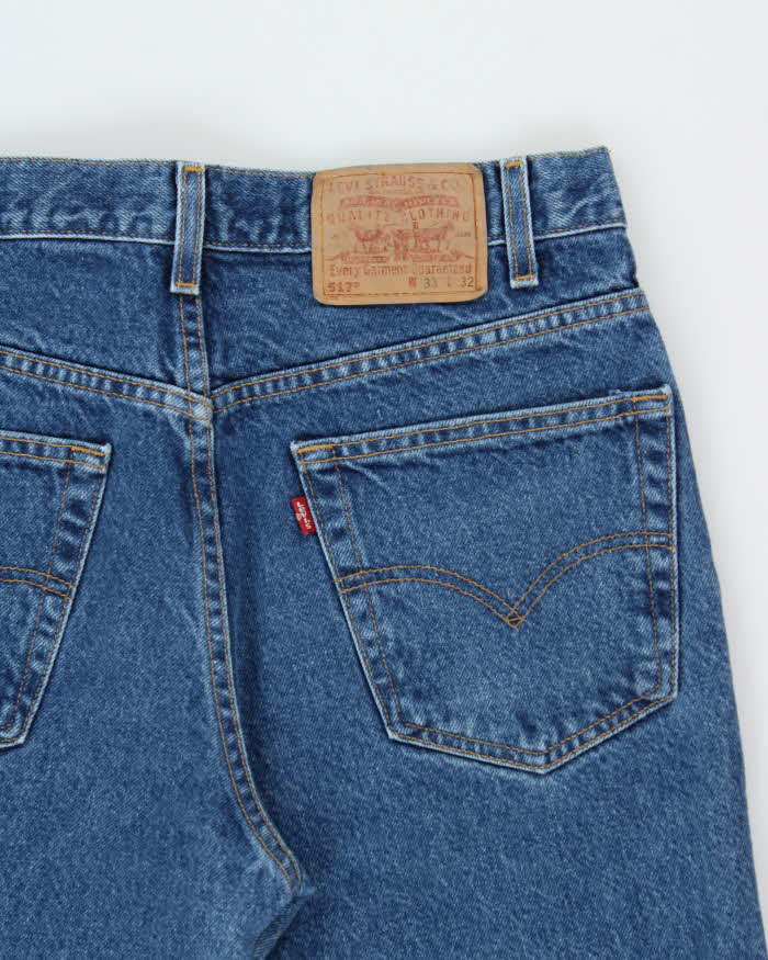 Vintage 1996 Levi's 517 Batwing Tag Denim Bootcut Jeans - W32 L32