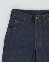Vintage 1970s Lee 13oz Japanese Raw Denim Union Made In USA High Waisted Flared Jeans - W32 L33
