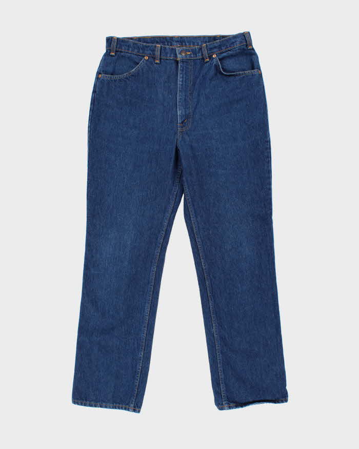 Vintage 1994 Levi's 619 Orange Tab Made In Canada Leather Patch High Waisted Relaxed Straight Leg Jeans - W34 L31