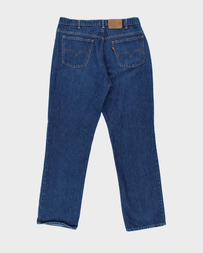 Vintage 1994 Levi's 619 Orange Tab Made In Canada Leather Patch High Waisted Relaxed Straight Leg Jeans - W34 L31