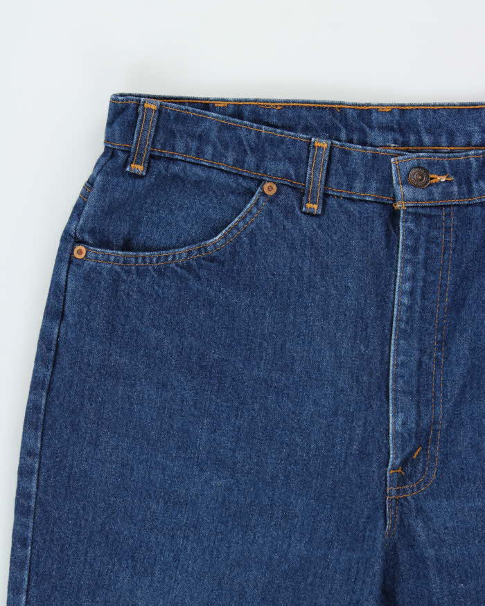 Vintage 1994 Levi's 619 Orange Tab Made In Canada Leather Patch High Waisted Relaxed Straight Leg Jeans - W34 L31