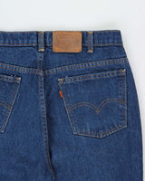 Vintage 1994 Levi's 619 Orange Tab Made In Canada Leather Patch High Waisted Relaxed Straight Leg Jeans - W34 L31