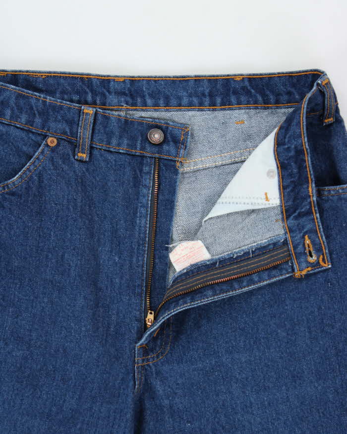 Vintage 1994 Levi's 619 Orange Tab Made In Canada Leather Patch High Waisted Relaxed Straight Leg Jeans - W34 L31