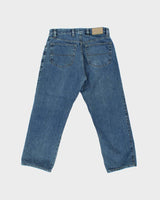 Vintage Y2K 00s Ermenegildo Zegna Mid-Rise Relaxed Straight Leg Denim Jeans - W32 L27