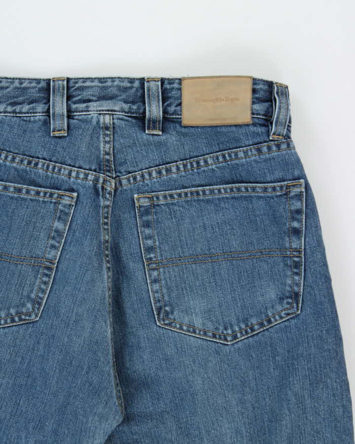 Vintage Y2K 00s Ermenegildo Zegna Mid-Rise Relaxed Straight Leg Denim Jeans - W32 L27