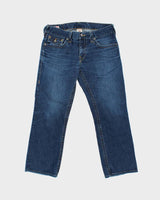 Vintage True Religion Ricky Made In USA Low-Rise Flap Pocket Relaxed Straight Leg Denim Jeans - W34 L29