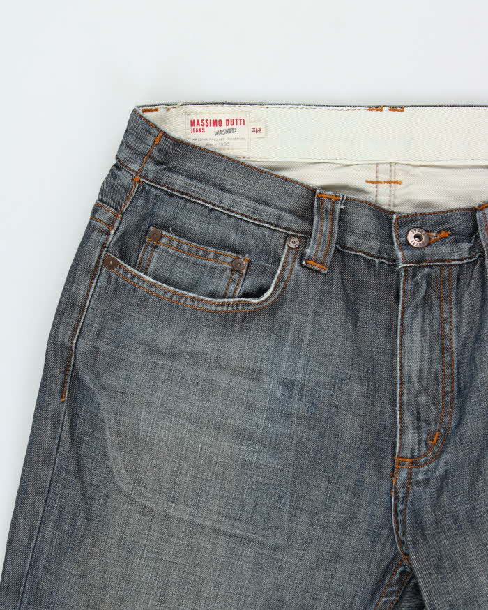Vintage Y2k 2000s Massimo Dutti Washed Relaxed Fit Jeans - W32 L34