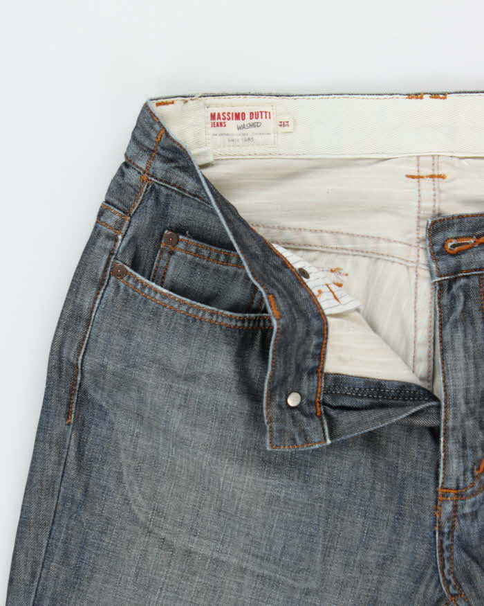 Vintage Y2k 2000s Massimo Dutti Washed Relaxed Fit Jeans - W32 L34