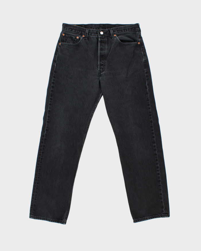 Vintage 1999 Levi's 501 Red Batwing Made In Canada Straight Leg Denim Jeans - W34 L30