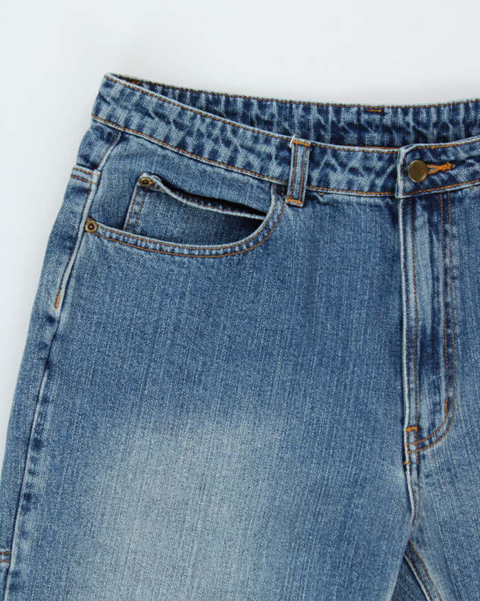 Vintage Y2K 00s Teknic Kevlar Wide Leg Denim Biker Jeans - W36 L32