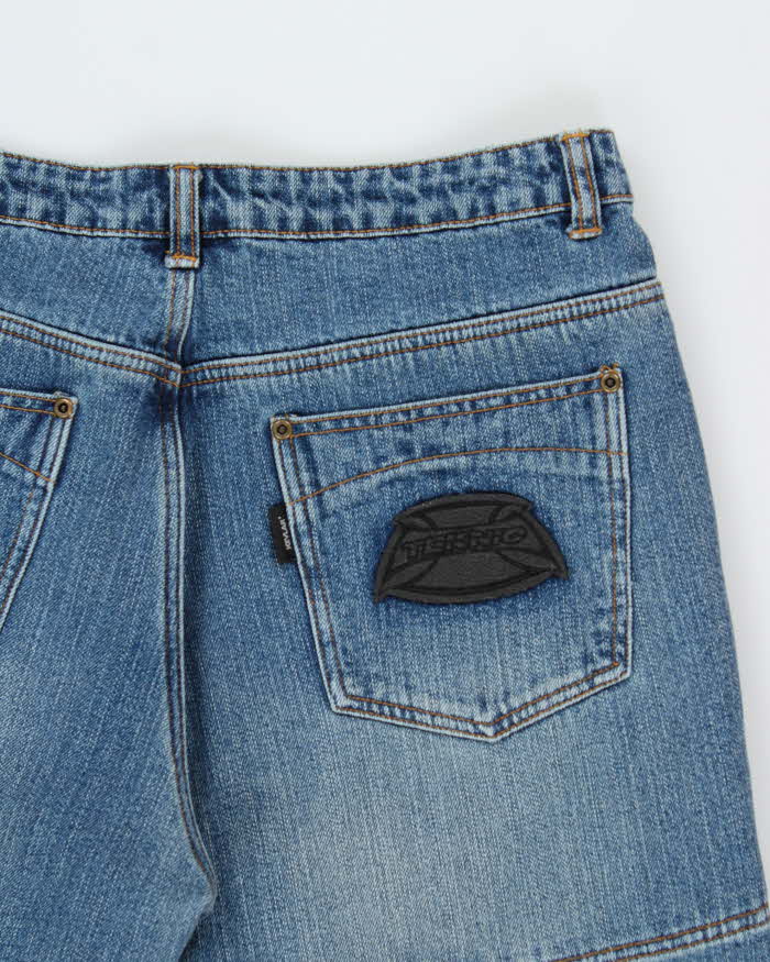Vintage Y2K 00s Teknic Kevlar Wide Leg Denim Biker Jeans - W36 L32