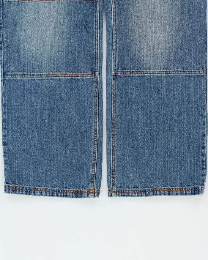 Vintage Y2K 00s Teknic Kevlar Wide Leg Denim Biker Jeans - W36 L32
