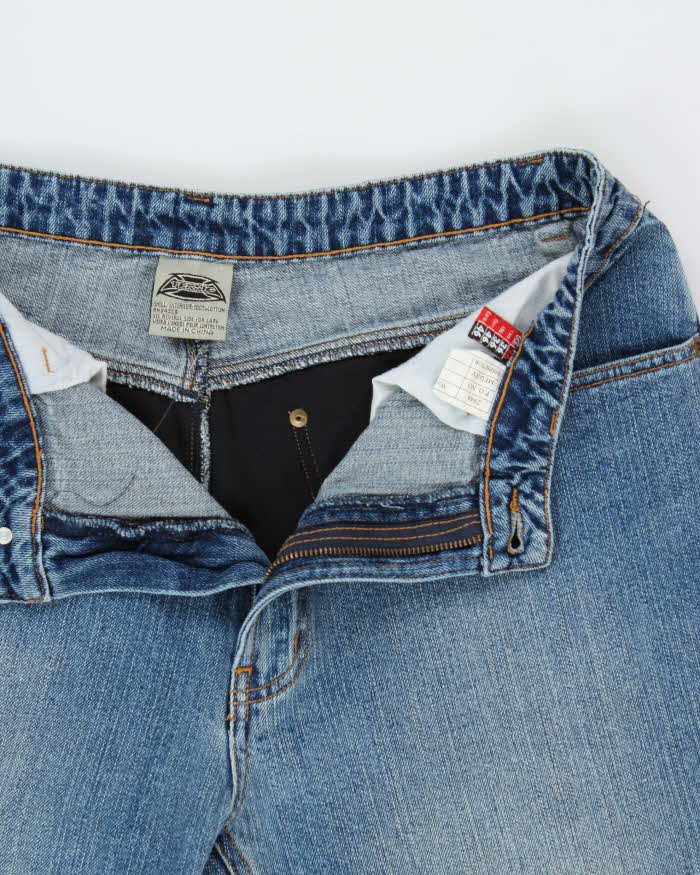Vintage Y2K 00s Teknic Kevlar Wide Leg Denim Biker Jeans - W36 L32