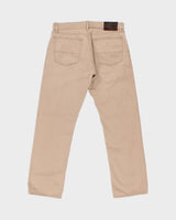 Vintage Polo Ralph Lauren Tan Straight Leg Denim Jeans - W34 L30