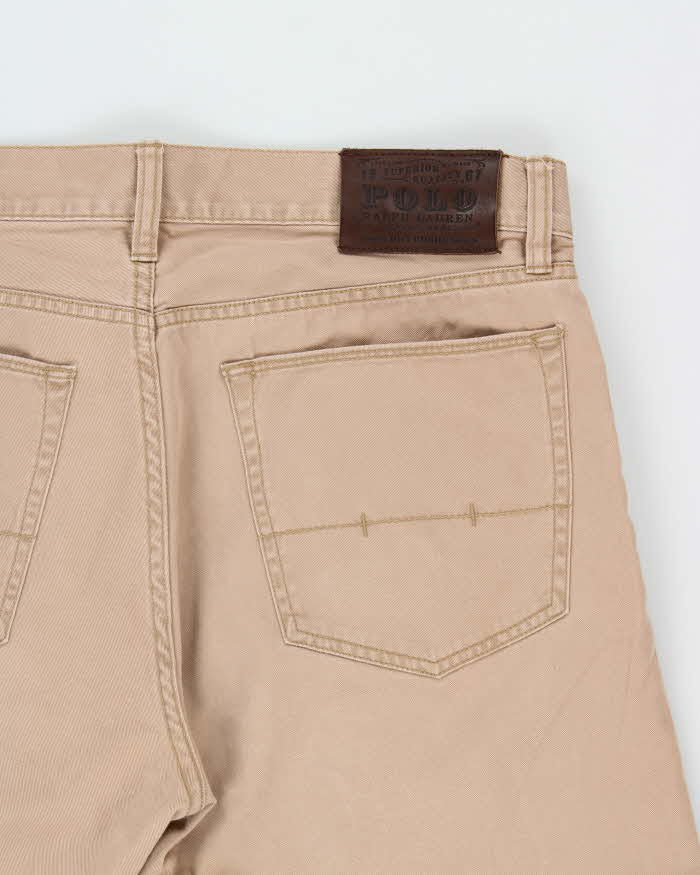 Vintage Polo Ralph Lauren Tan Straight Leg Denim Jeans - W34 L30