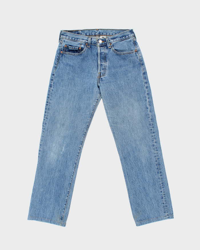 Vintage Y2K 00s Levi's 501 Red Batwing Straight Leg Denim Jeans - W31 L31