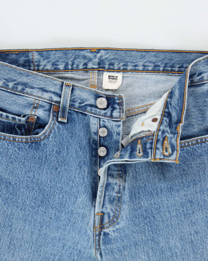 Vintage Y2K 00s Levi's 501 Red Batwing Straight Leg Denim Jeans - W31 L31