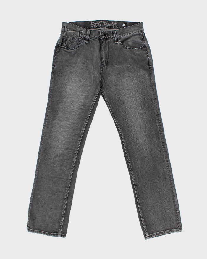 Vintage Y2K 00s Fox Denim Badbrain Straight Leg Jeans - W34 L32