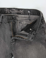 Vintage Y2K 00s Fox Denim Badbrain Straight Leg Jeans - W34 L32