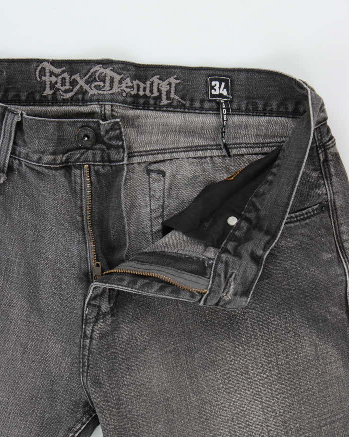 Vintage Y2K 00s Fox Denim Badbrain Straight Leg Jeans - W34 L32