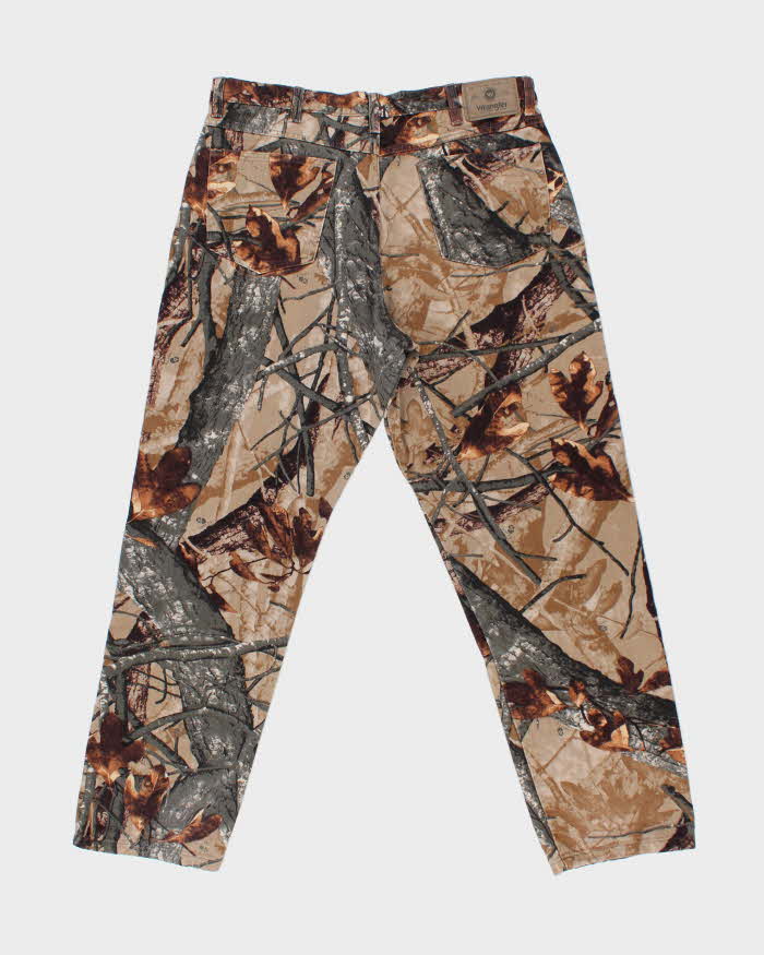 Vintage Y2K 00s Wrangler Fusion 3.0 Realtree Camo Double Knee Denim Relaxed Fit Jeans - W36 L31