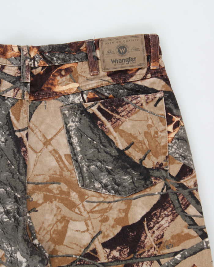 Vintage Y2K 00s Wrangler Fusion 3.0 Realtree Camo Double Knee Denim Relaxed Fit Jeans - W36 L31