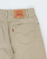 Vintage Y2K 00s Levi's 505 Batwing Khaki Regular Fit Straight Leg Denim Jeans - W33 L28