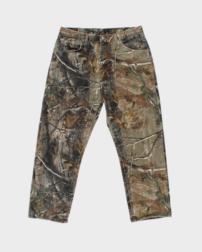 Vintage Y2K 00s Wrangler Pro Gear Real Tree Camo Relaxed Straight Leg Denim Jeans - W36 L30