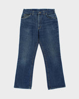 Vintage 1988 Lee Riders Made In Canada Mid Rise Dark Wash Denim Bootcut Jeans - W34 L30