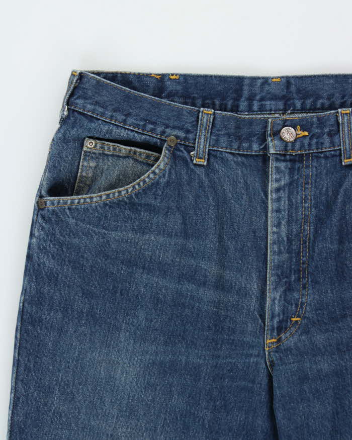Vintage 1988 Lee Riders Made In Canada Mid Rise Dark Wash Denim Bootcut Jeans - W34 L30