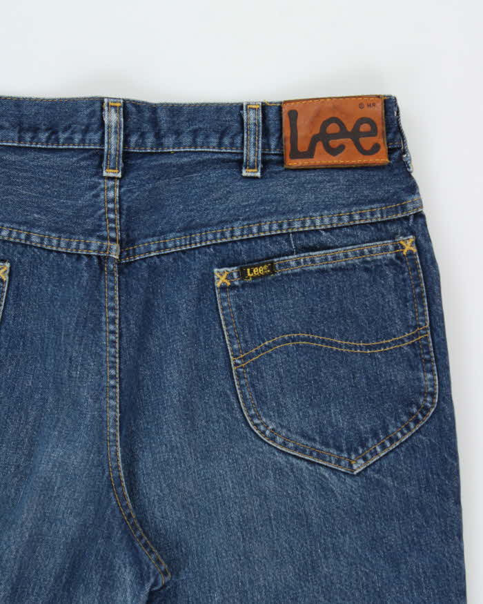 Vintage 1988 Lee Riders Made In Canada Mid Rise Dark Wash Denim Bootcut Jeans - W34 L30