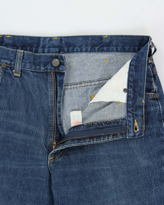 Vintage 1988 Lee Riders Made In Canada Mid Rise Dark Wash Denim Bootcut Jeans - W34 L30