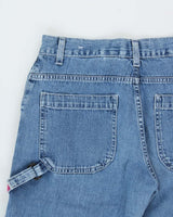 Vintage 2000 Y2K Levi's L2 Mid Rise Baggy Fit Wide Leg Denim Skater Jeans - W32 L31