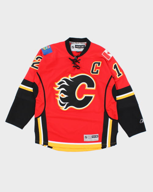 Vintage Reebok NHL Calgary Flames Hockey Jersey - L