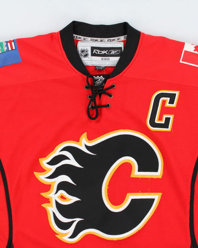 Vintage Reebok NHL Calgary Flames Hockey Jersey - L