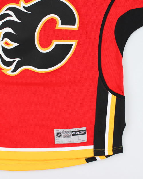 Vintage Reebok NHL Calgary Flames Hockey Jersey - L