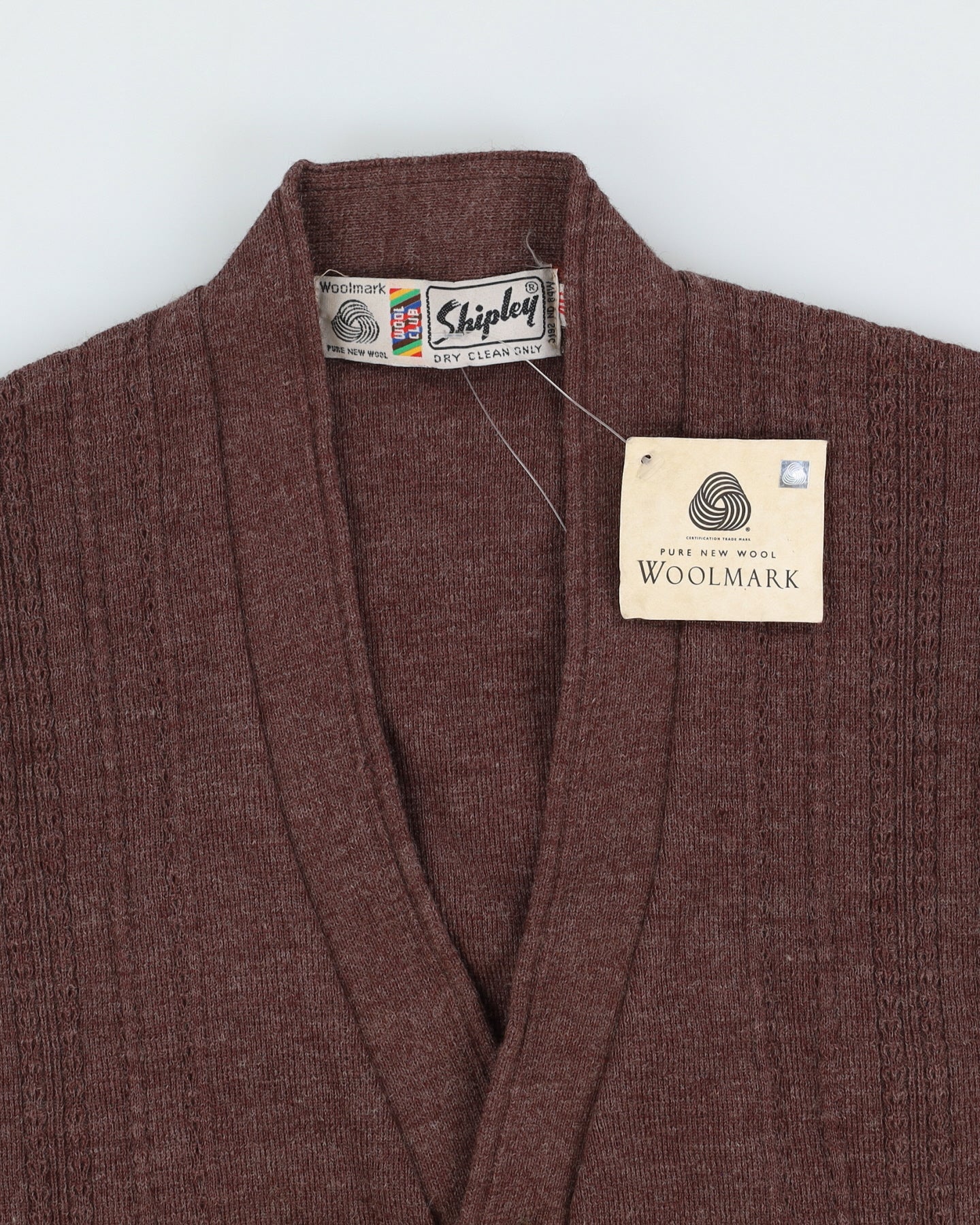 Vintage 90s Shipley Brown Sweater Vest - M