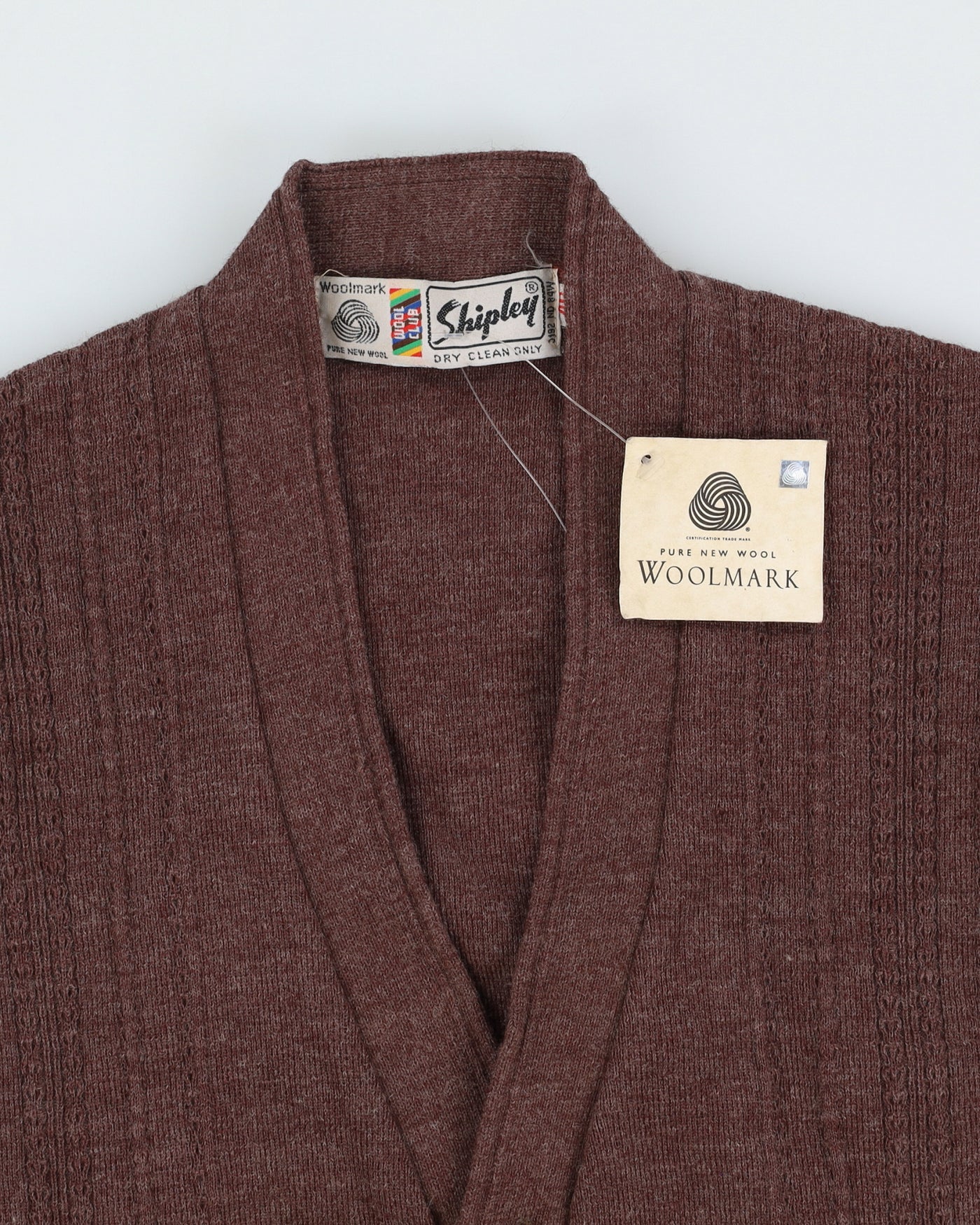 Vintage 90s Shipley Brown Sweater Vest - M