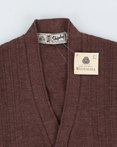 Vintage 90s Shipley Brown Sweater Vest - M
