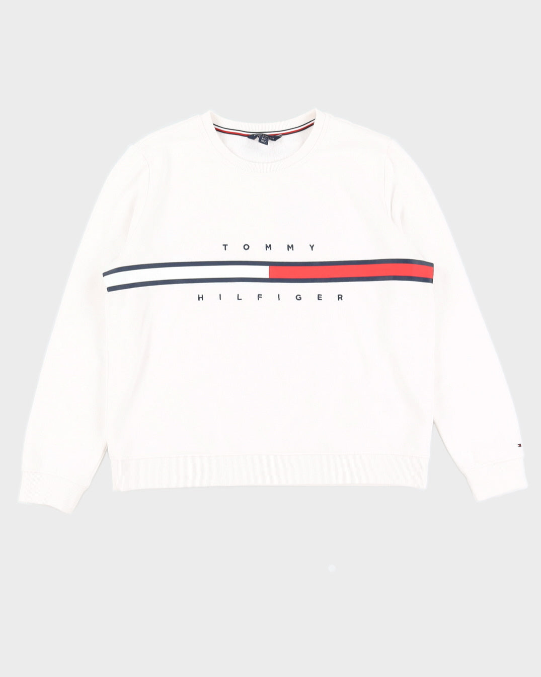 White Tommy Hilfiger Jumper - M